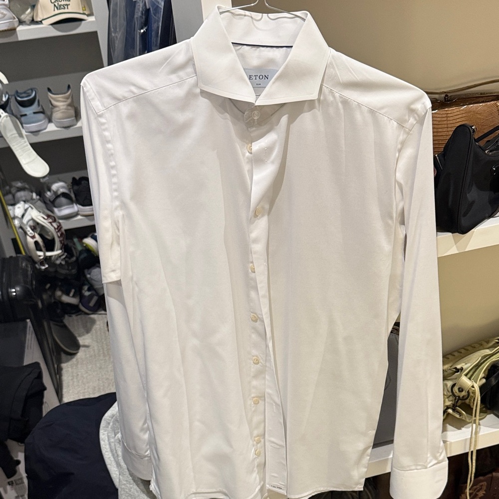 Eton Men’s White Dress Shirt (16/41 Slim)